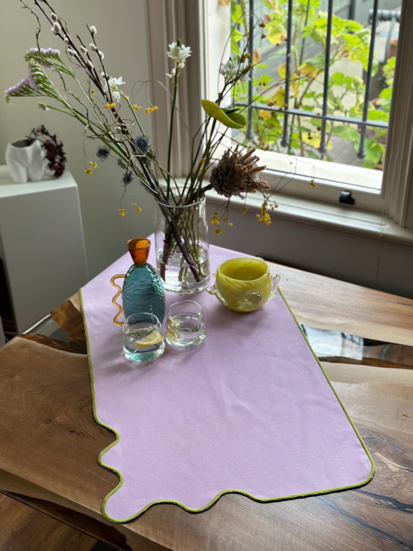 Virgo Lilac Table Runner